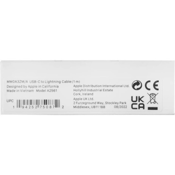 DM Кабель Apple Type-C на Lightning 1м (Foxconn) OEM Харьков - изображение 3