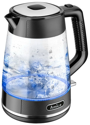 Электрочайник Amica KF 4050G 1.7 л черный Київ - зображення 3