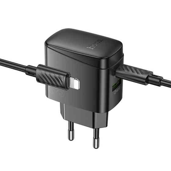 СЗУ Hoco CS61A Bright PD30W+QC3.0 (1USB-A/1C) + кабель Type-C to Lightning Херсон