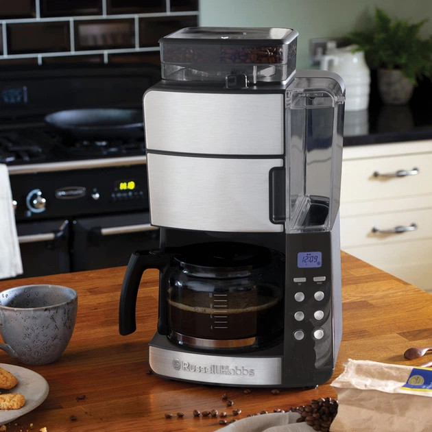 Кофеварка капельная Russell Hobbs Grind & Brew 25610-56 1000 Вт серебристая Киев - изображение 9