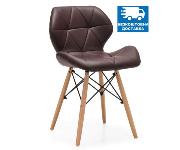 Стілець Стар м'який екошкіра коричнева Днепр - изображение 1