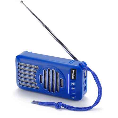 Колонка портативная с солнечной батареей Bluetooth T&G TG368 blue синяя Киев