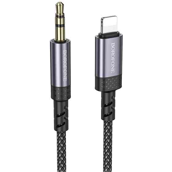 Аудио кабель Aux Borofone BL24 Graceful (Lightning to AUX 3.5mm) (1m) Херсон