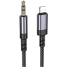 Аудио кабель Aux Borofone BL24 Graceful (Lightning to AUX 3.5mm) (1m) Херсон