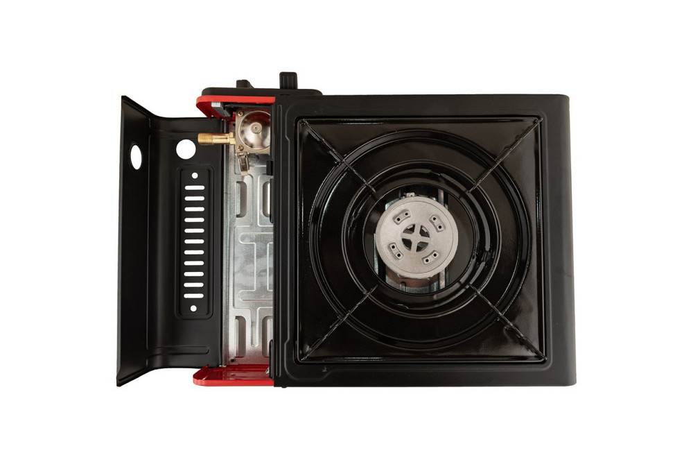 Плита портативная газовая MASTERTOOL с пьезоподжигом в пластиковом кейсе 2.4 кВт 145 г/час 42 Bar G3 Харків - зображення 4