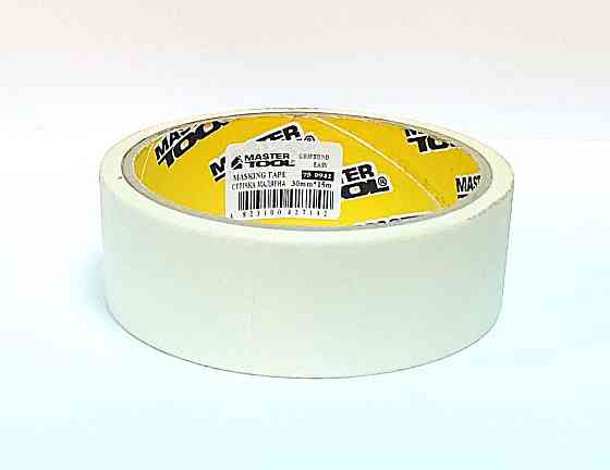 Лента малярная универсальная MASTERTOOL GripBond Easy 30 мм×15 м белая 79-9942 Харків