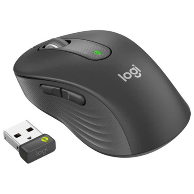 Мышь компьютерная безпроводная Logitech Signature M650 L Wireless Mouse for Business Graphite L910-0 Київ - зображення 5