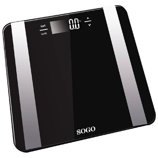 Весы напольные SOGO SS-3980 150 кг черные Київ - зображення 1
