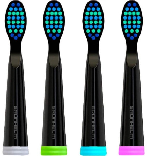 Насадки к электрической зубной щетке Grunhelm SoniС GH-4B 4 шт Київ - зображення 1