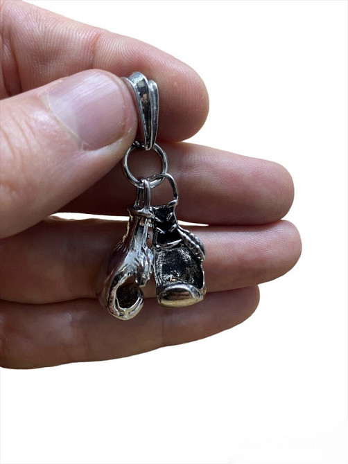 Брелок - Боксерская перчатка на ключе серебристый (код 00270) Київ - зображення 8