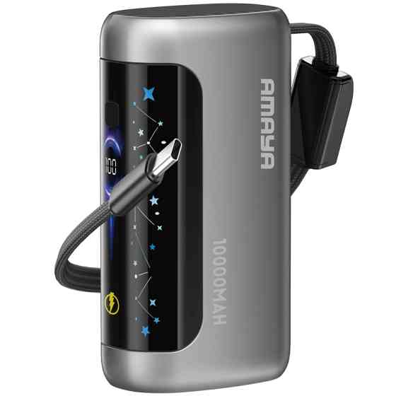 Портативное ЗУ Power Bank Amaya F040C PD22.5W with display and cable 10000 mAh Херсон