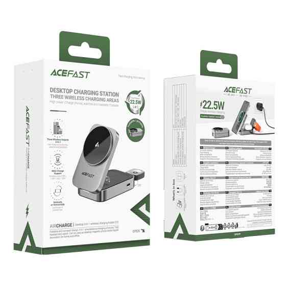 БЗУ Acefast E22 desktop 3in1 15W Херсон