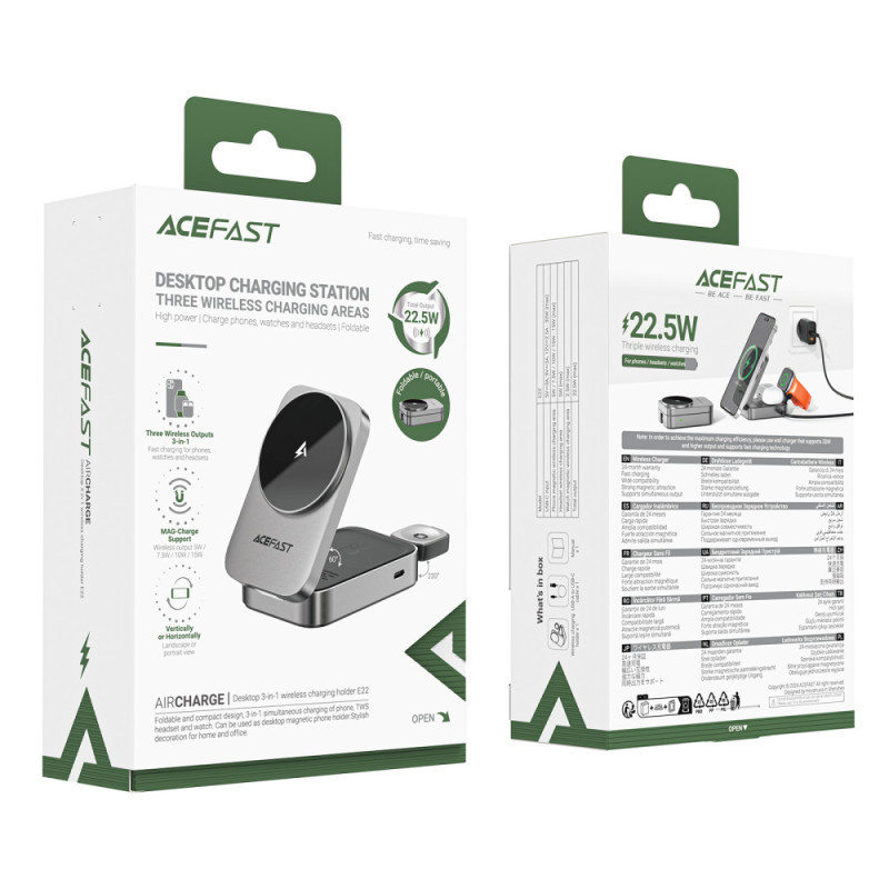 БЗУ Acefast E22 desktop 3in1 15W Херсон - изображение 6