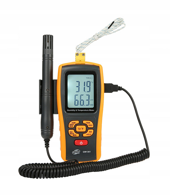 Термогигрометр электронный 0-100%, -10-50°C BENETECH GM1361 Харьков - изображение 4