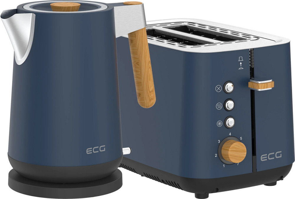 Тостер EСG ST 2768 Timber Petrol 780–925 Вт синий Київ - зображення 2