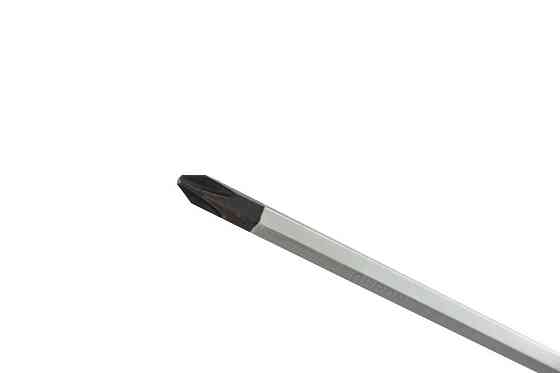 Отвёртка ударная крестовая магнитная MASTERTOOL EXTERNAL HEX PH2х100 мм ручка с TPR покрытием 49-621 Харків