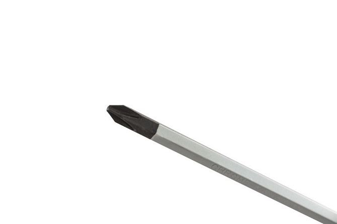 Отвёртка ударная крестовая магнитная MASTERTOOL EXTERNAL HEX PH2х100 мм ручка с TPR покрытием 49-621 Харків - зображення 3