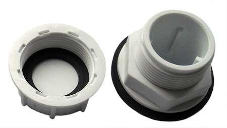 Штуцер ПЭТ 3/4 дюйма белый с заглушкой Київ - зображення 2