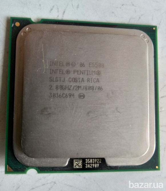 Процессор Intel Pentium E5500 R0 SLGTJ 2.80GHz 2M Cache 800 MHz FSB Socket 775+Кулер Львів - зображення 1