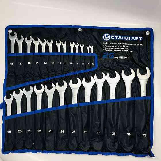 Набор рожково-накидных ключей 25 шт. (6-32 мм) в чехле СТАНДАРТ NKK25ST-S Харьков