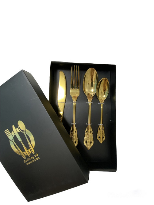 Набор столовых приборов Gold Vintage (на 4 персоны) Київ - зображення 10
