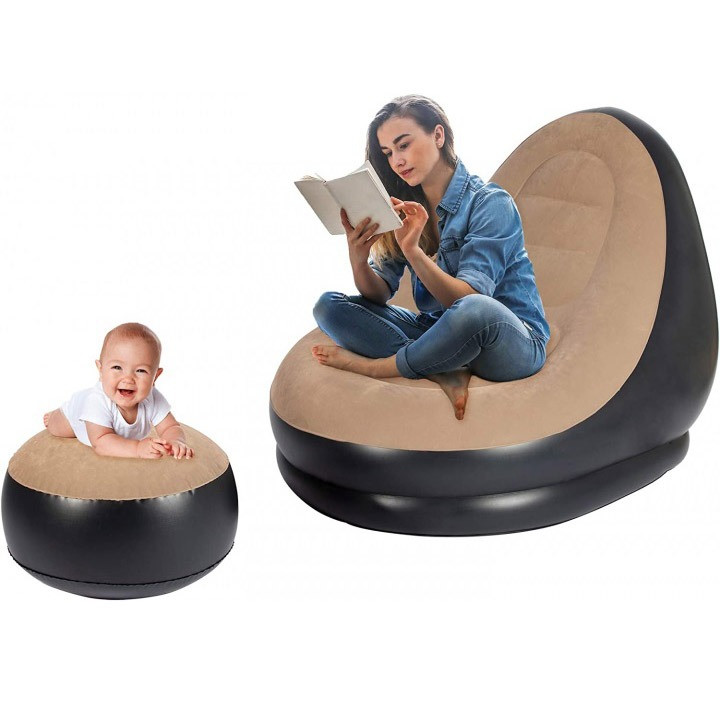 Надувне крісло з пуфом велюрове Киев - изображение 6