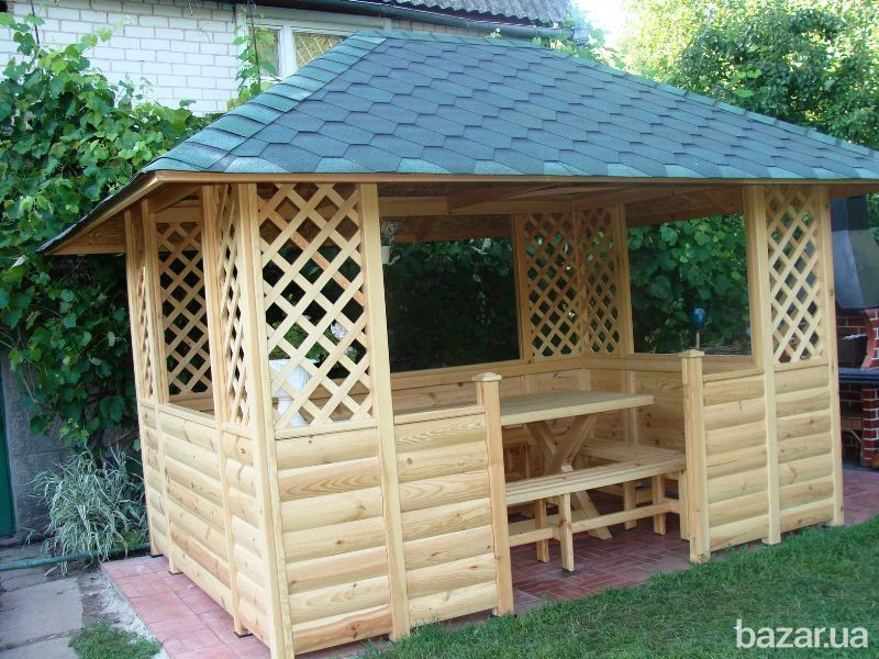 Альтанка дачна. Деревянная беседка. Альтанка под заказ Киев - изображение 7