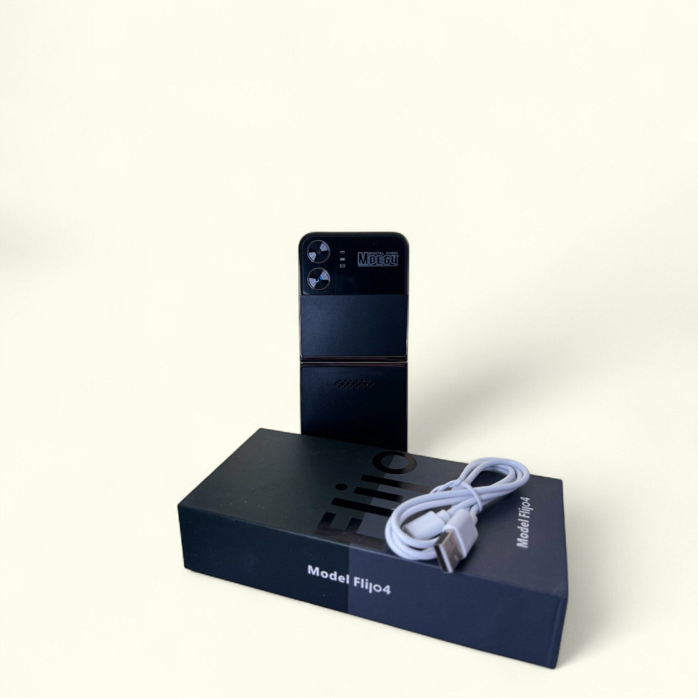 Кнопочный мобильный телефон раскладушка AIEK Flilo 4 на 4 сим карты Black Киев - изображение 3