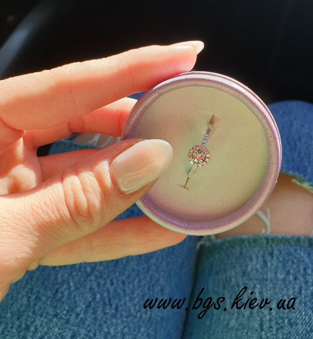 Золоте кільце на заручини Киев - изображение 3