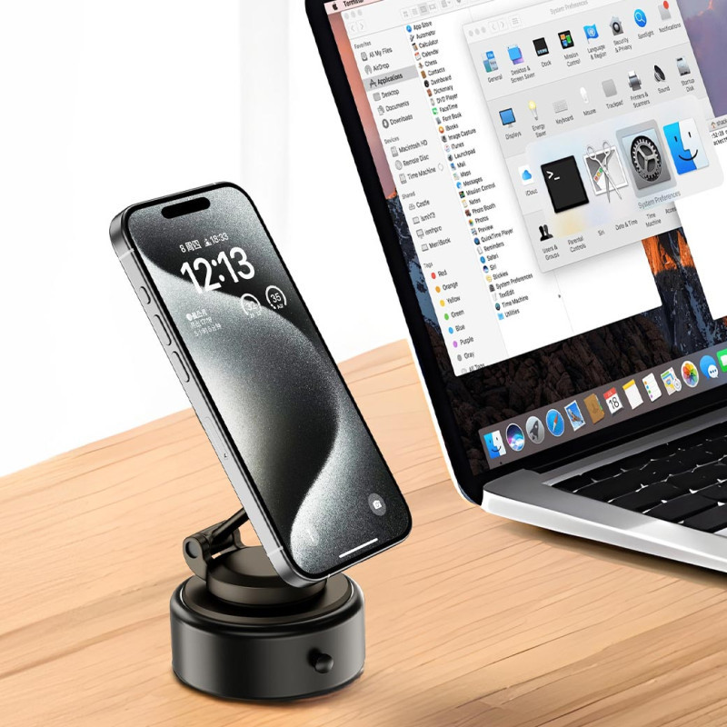 Автодержатель WIWU Wi-CH-056 Octopus Vacuum Suction Magnetic Херсон - зображення 8