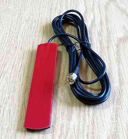 Антенна универсальная на липучке 840-6000MHz 3dBi, до 50W, с RP SMA-male разъемом, 115х22 мм Дніпро
