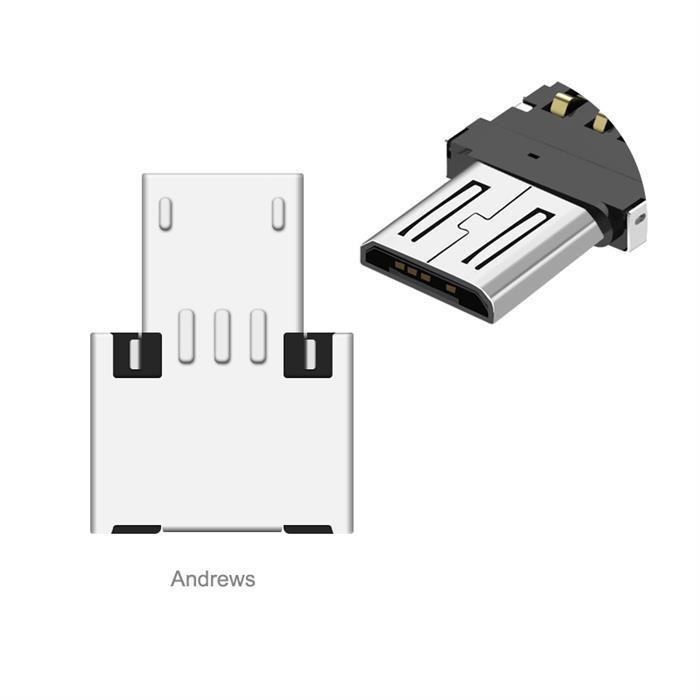 Адаптер к кабелю MicroUSB-USB XoKo XK-AC055-SL серебристый Київ - зображення 2