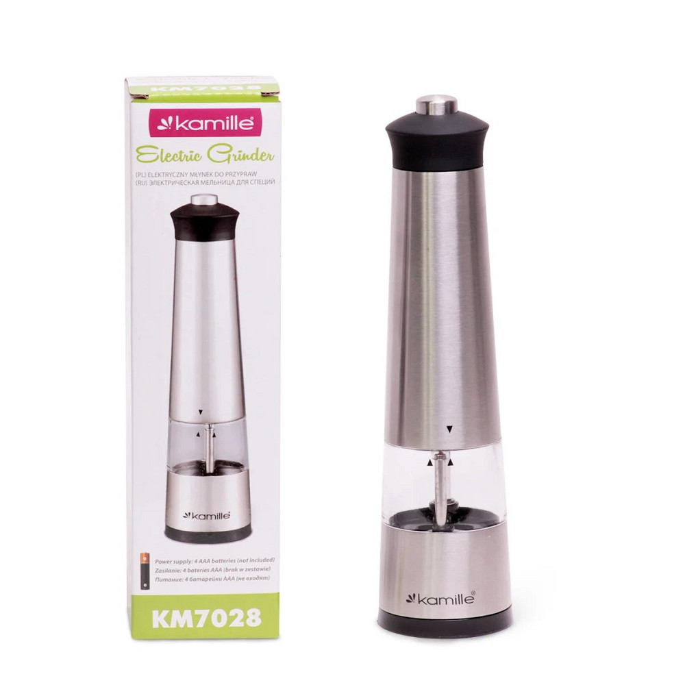 Мельница для специй Kamille Anthurium электрическая 5,8 х 22,5 см Одеса - зображення 3
