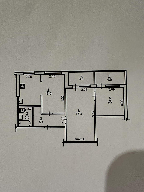 Продам 3-к квартиру в высотке на ул. Калиновая - Образцова Дніпро - зображення 8