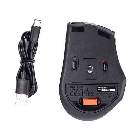 Мышь компьютерная безпроводная A4Tech FB35C(SmokyGrey) серая Київ
