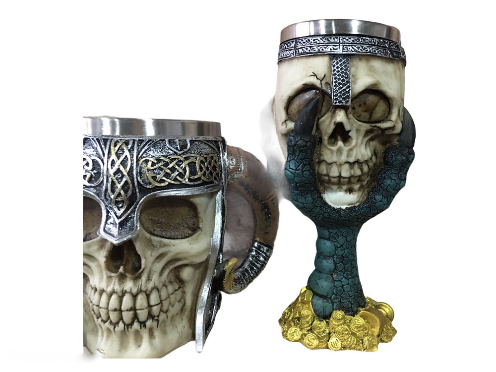 Подарочный набор Чашка Бокал 3 1927 Череп Лапа Дракона Подарок (код 00509) Київ - зображення 2