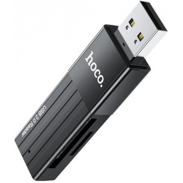 Кардрідер Hoco HB20 Mindful 2-in-1 USB3.0 Black (Код товару:26671) Харьков - изображение 1