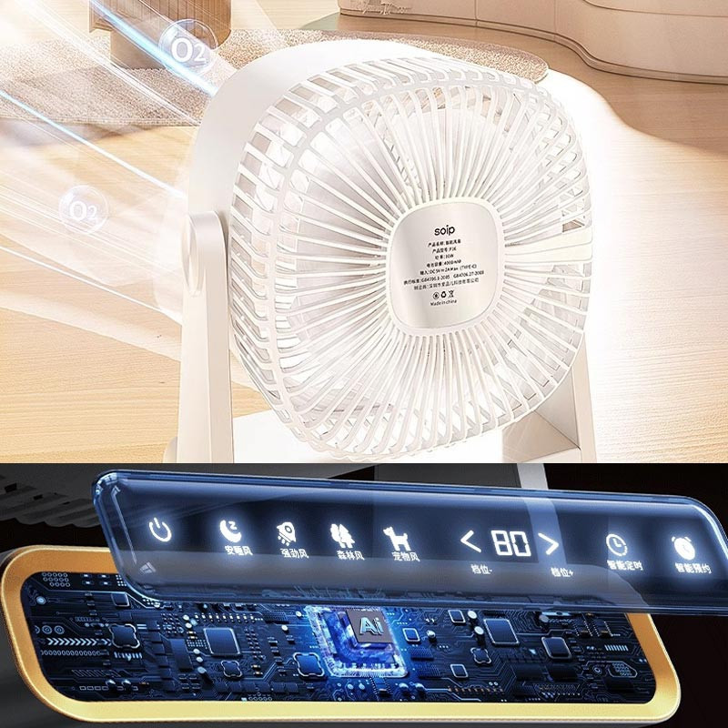 Настольный вентилятор F16 Smart 4000mAh Херсон - изображение 5