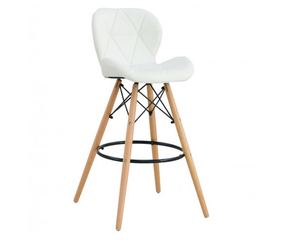 Стілець Стар H барний високий білий Дніпро - зображення 1