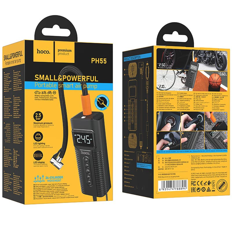 Автомобильный насос Hoco PH55 Roys smart car air pump Херсон - изображение 6