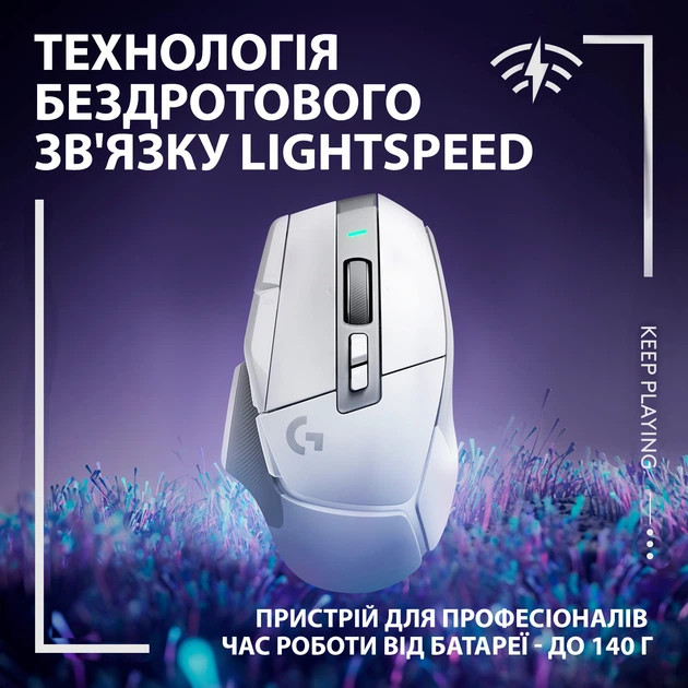 Мышь компьютерная безпроводная Logitech G502 X Lightspeed Wireless White L910-006189 белая Київ - зображення 3