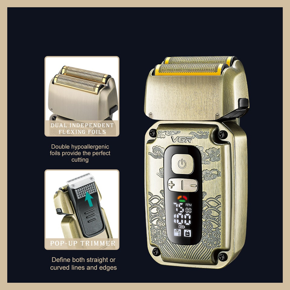 Комплект длят стрижки VGR V-642 золотистый Київ - зображення 5