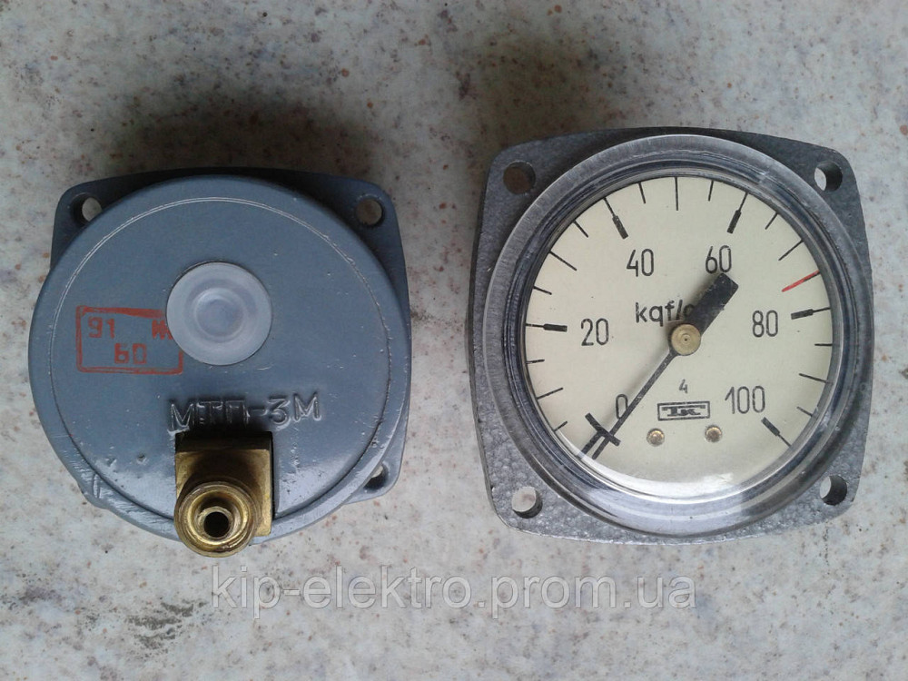 Манометр фланцевый МТП-3М (МТП-3, МТП3М, МТП 3М, МТП) - осевой штуцер (ОШ) Київ - зображення 2