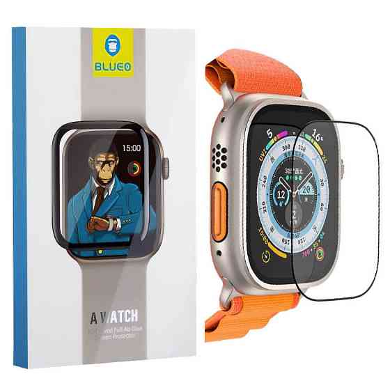 Защитное 2.5D стекло Blueo Corning Gorilla Glass для Apple Watch Ultra 1/2/3 49mm Херсон
