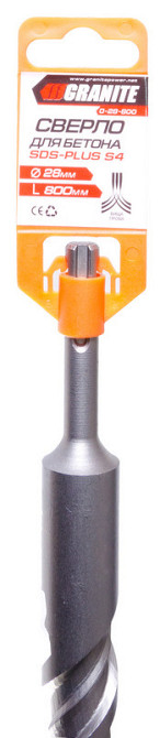 Бур по бетону GRANITE SDS-plus S4 28×800 мм 0-28-800 Харьков - изображение 4