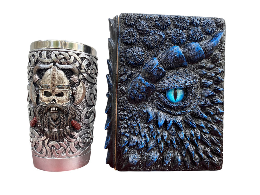 Подарочный набор Стакан 3 Викинг Рыцарь и Блокнот 3 «Книга Теней и Глубин» Київ - зображення 3