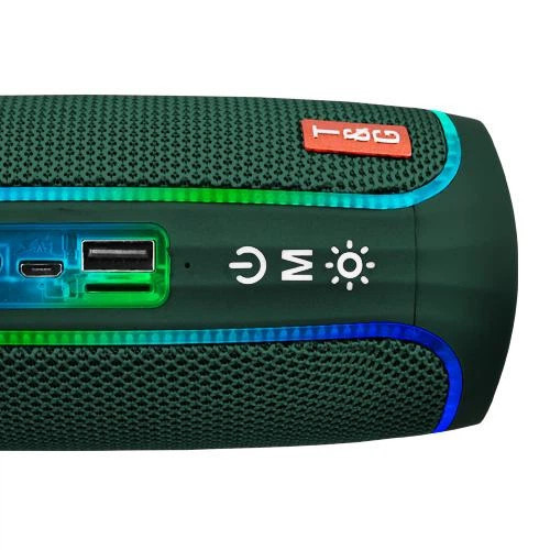Колонка портативная Bluetooth T&G TG288 green зеленая Київ - зображення 2