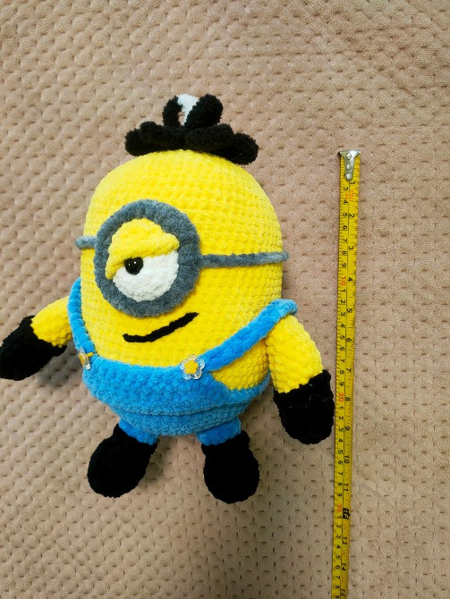 Іграшка м'яка в’язана міньйон Стюарт подарунок сувенір ручна робота hand made Нововолинськ - зображення 2