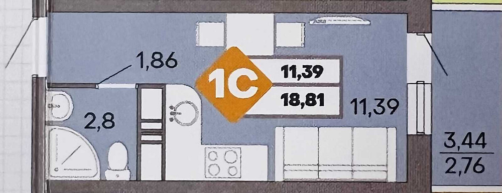 продажа 1-к квартира Одесса, Приморский, 19500 $ Одесса - изображение 2