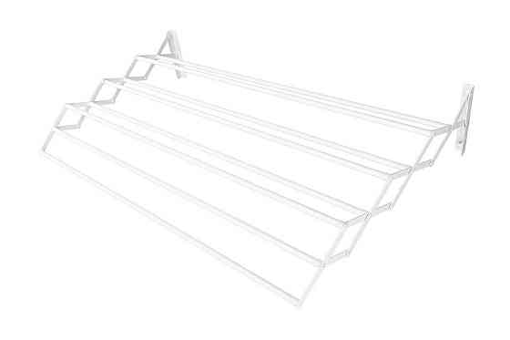 Сушилка для белья MASTERTOOL настенная гармониковая 750 мм 8-секционная 6 м белая 92-1778 Харків